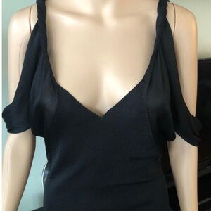 Gucci tom ford Black Cold Shoulder Dress med